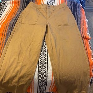 Vans tan wide leg